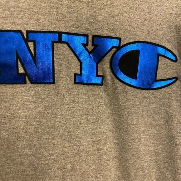 🔥Cool Champion T-Shirt NYC Mosaic Style Logo Tee. - Picture 2 of 5